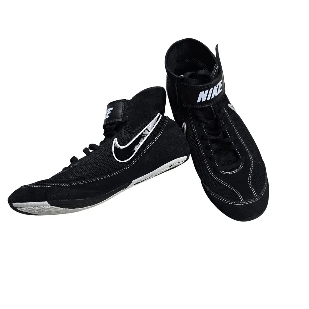 Nike Speedsweep VII Wrestling Shoes Men 7.5 Black White Good Condition